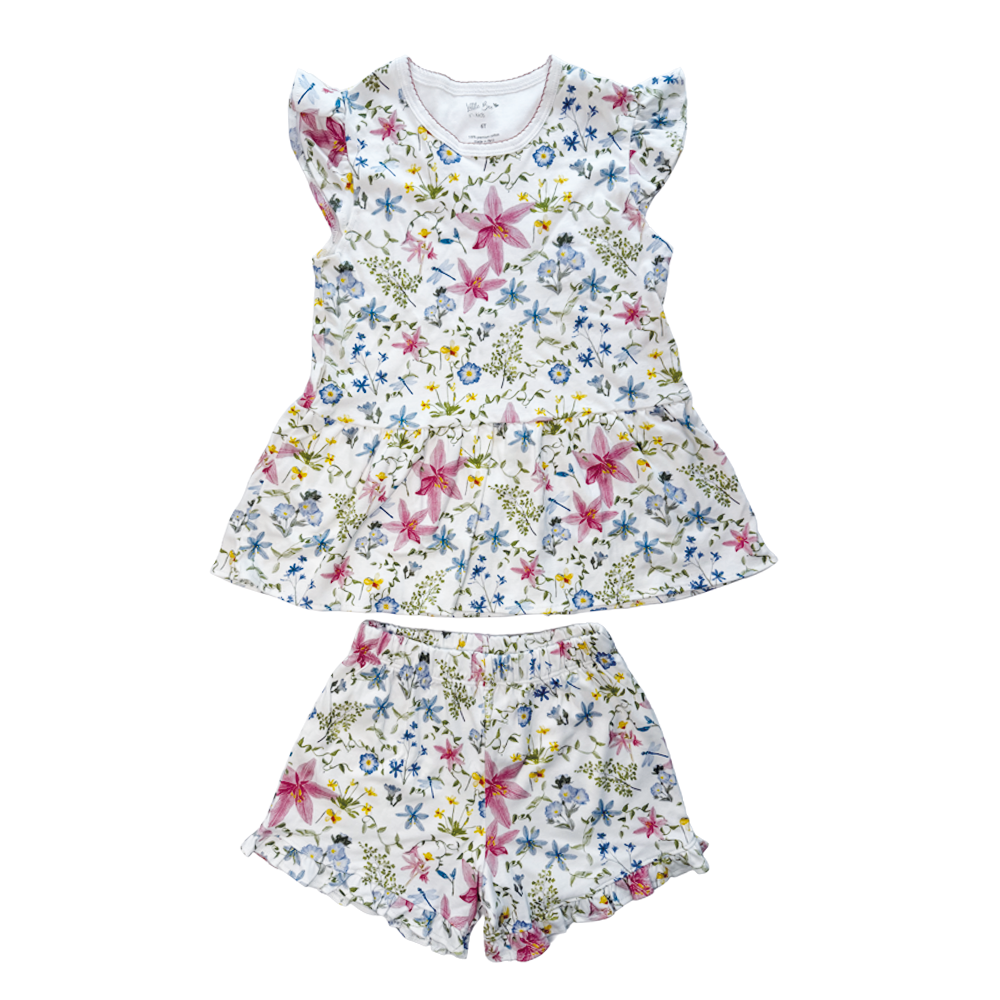 Pijama Corto Jazmín - Algodón Pima