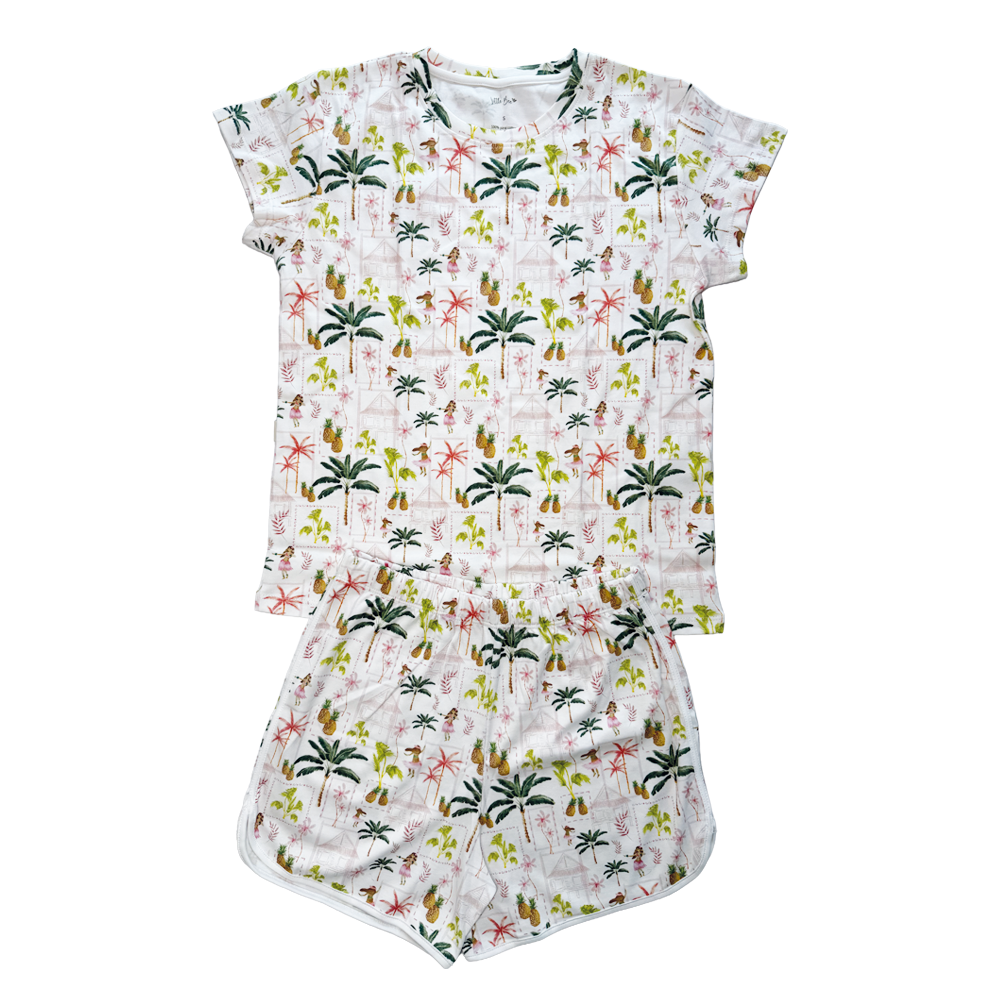 Pijama Corto Teens Palmtree