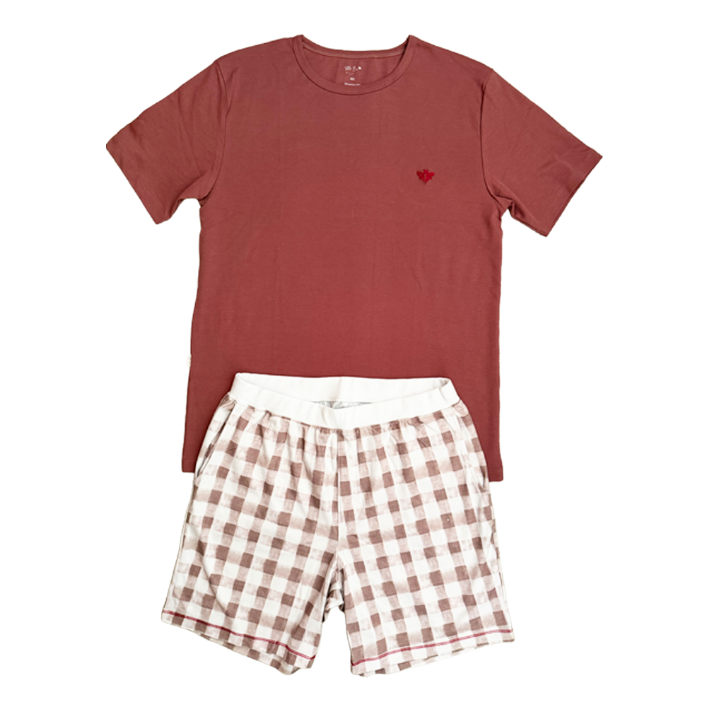 Pijama Corto Papá Xmas Vichy