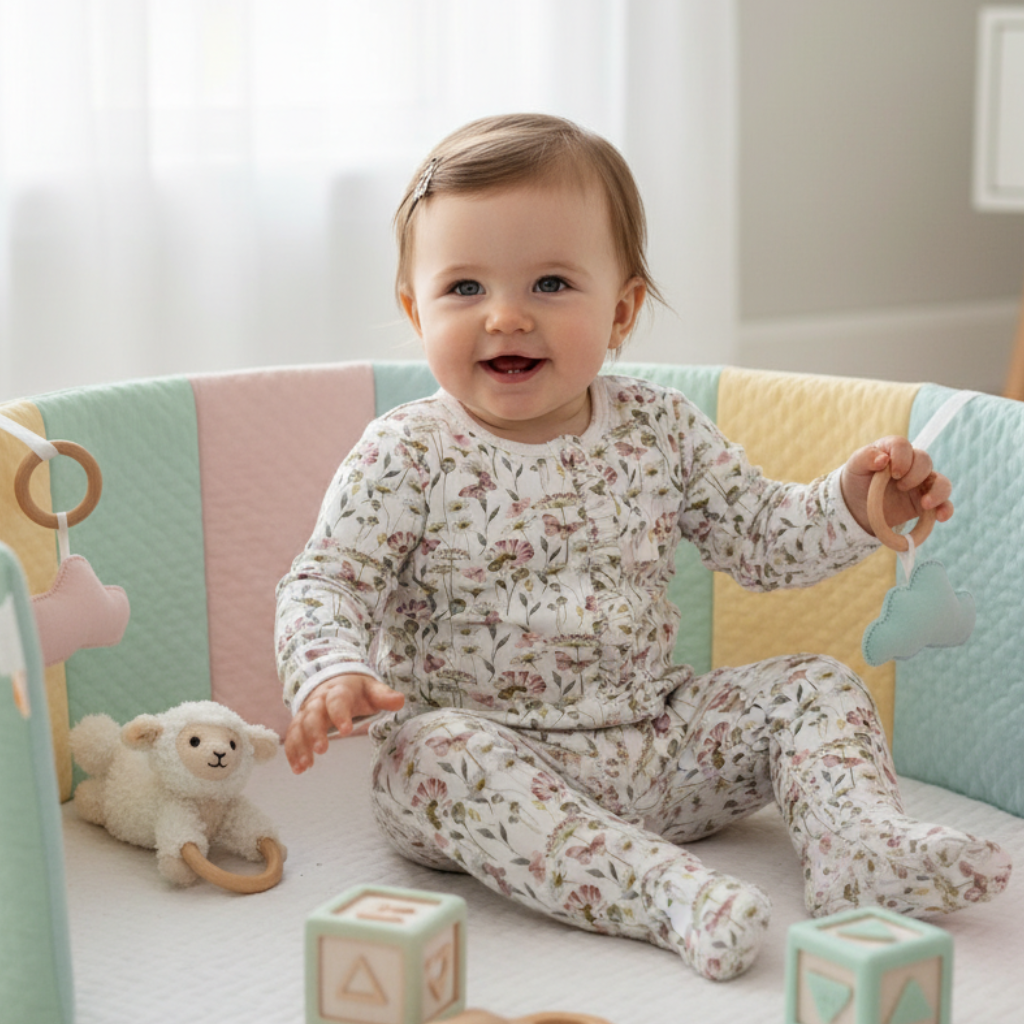 Pijama Baby Franela butterflies