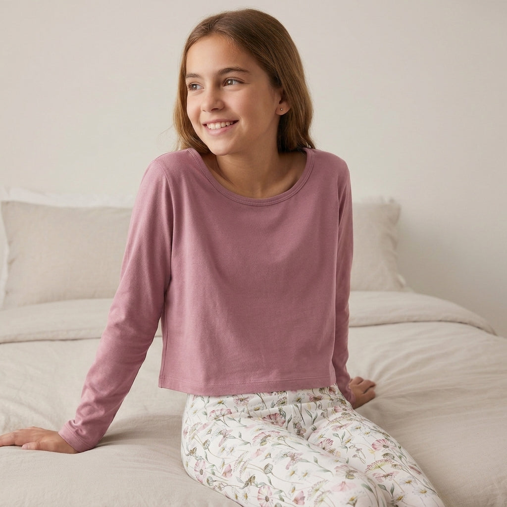 Pijama Largo Teens Butterflies