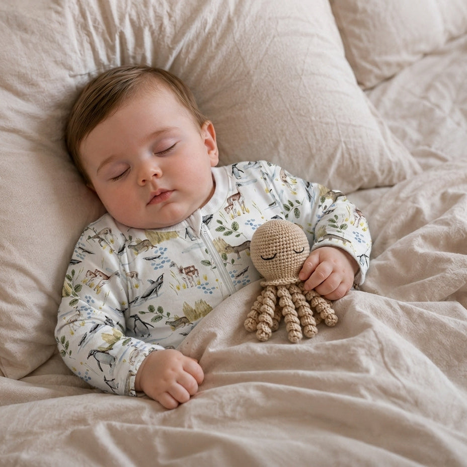 Pulpo Tejido Beige