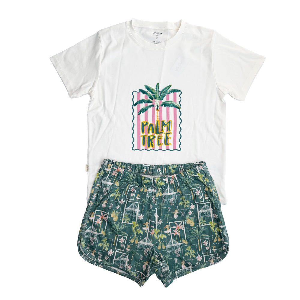 Pijama Corto Teens Colour Palmtree
